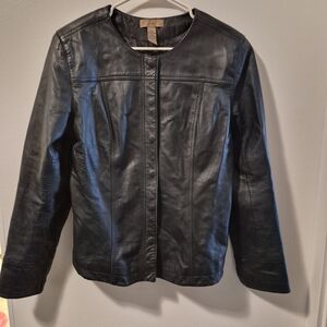 Women's Black Leather Jacket